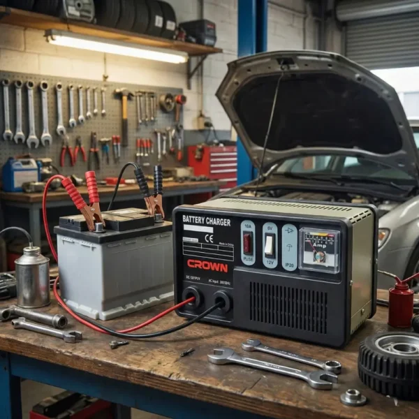 شاحن “كراون” (Crown) الأصلي للبطاريات